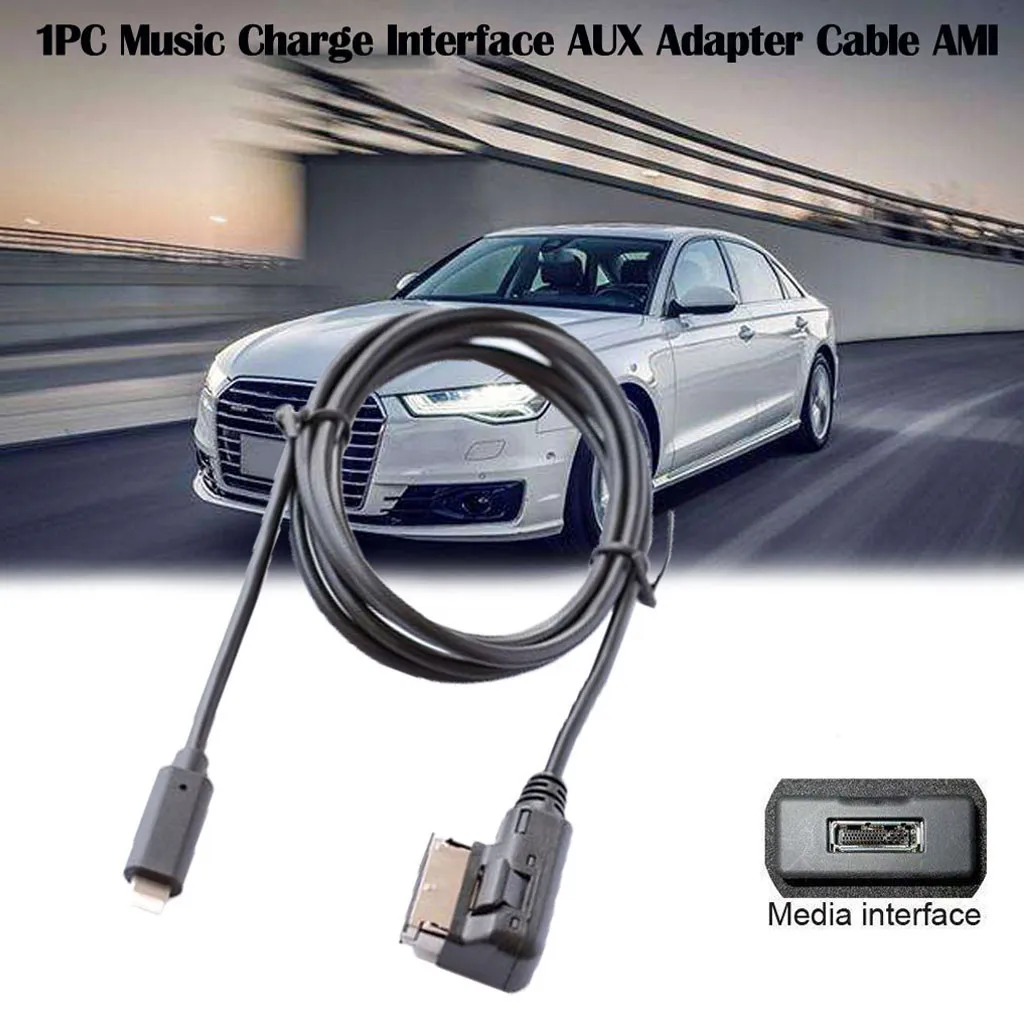 Новый 1 4 м AUX аудио кабель для Audi iPhone 7/8/X Музыкальный зарядный интерфейс адаптера