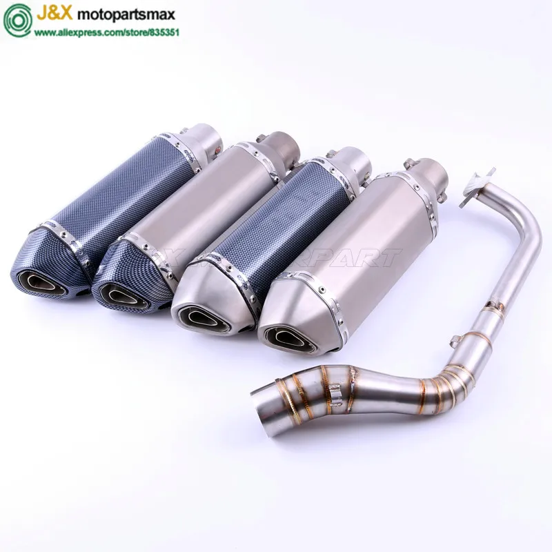 

NMAX155 Motorcycle Exhaust muffler Slip On Full System contact middle pipe + exhaust For YAMAHA NMAX 155 NMAX 125 N MAX155