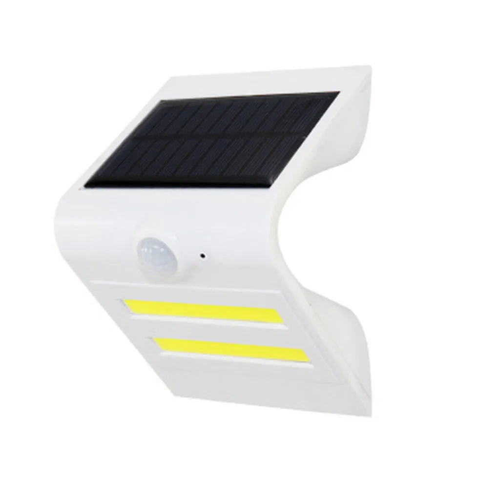 Солнечный COB светодиодный датчик движения свет Открытый Сад Путь уличная WallLamp