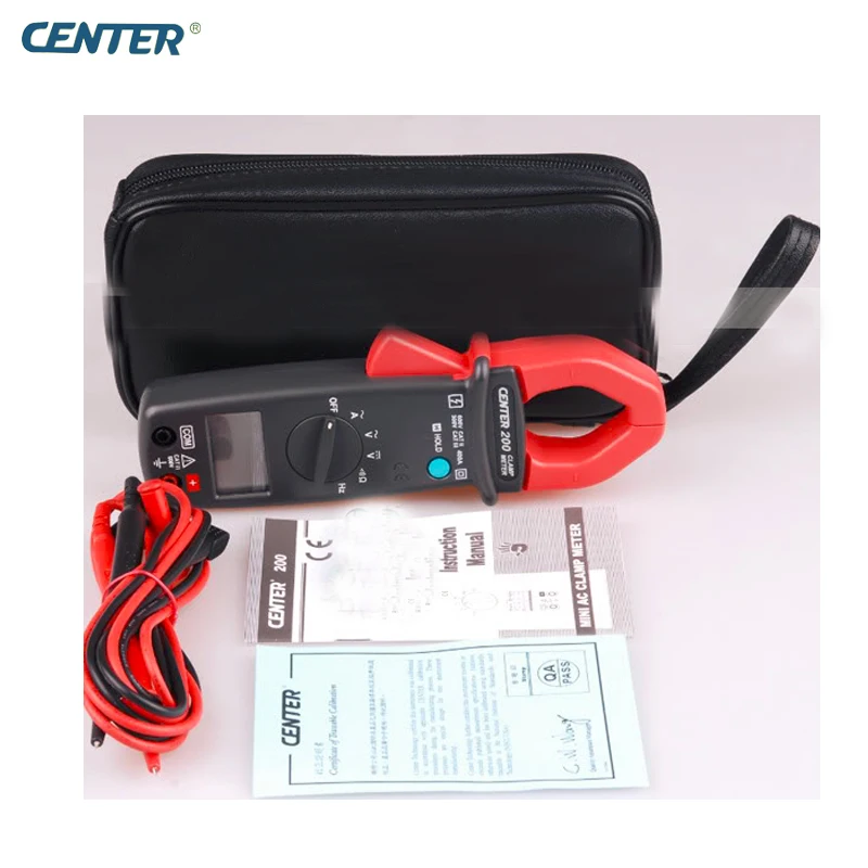 

CENTER-200 Pocket size Digital Mini Clamp Meter with Data Hold Function