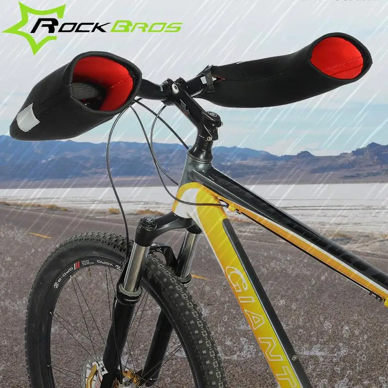 ROCKBROS Windproof Waterproof MTB Bike font b Gloves b font Motorcycle Warm font b Gloves b
