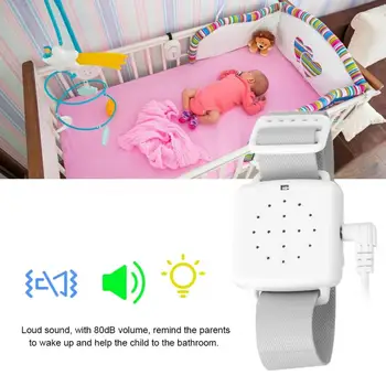 

3 in 1 Multi-modes Arm Wear Bed Wetting Enuresis Urine Alarm Sensor Sound Vibration for Baby door operator