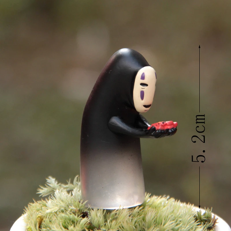 2pcs/lot Studio Ghibli Spirited Away No Face Man & Chihiro Girl PVC Miyazaki Hayao No Face Man Action Figure Model Toys