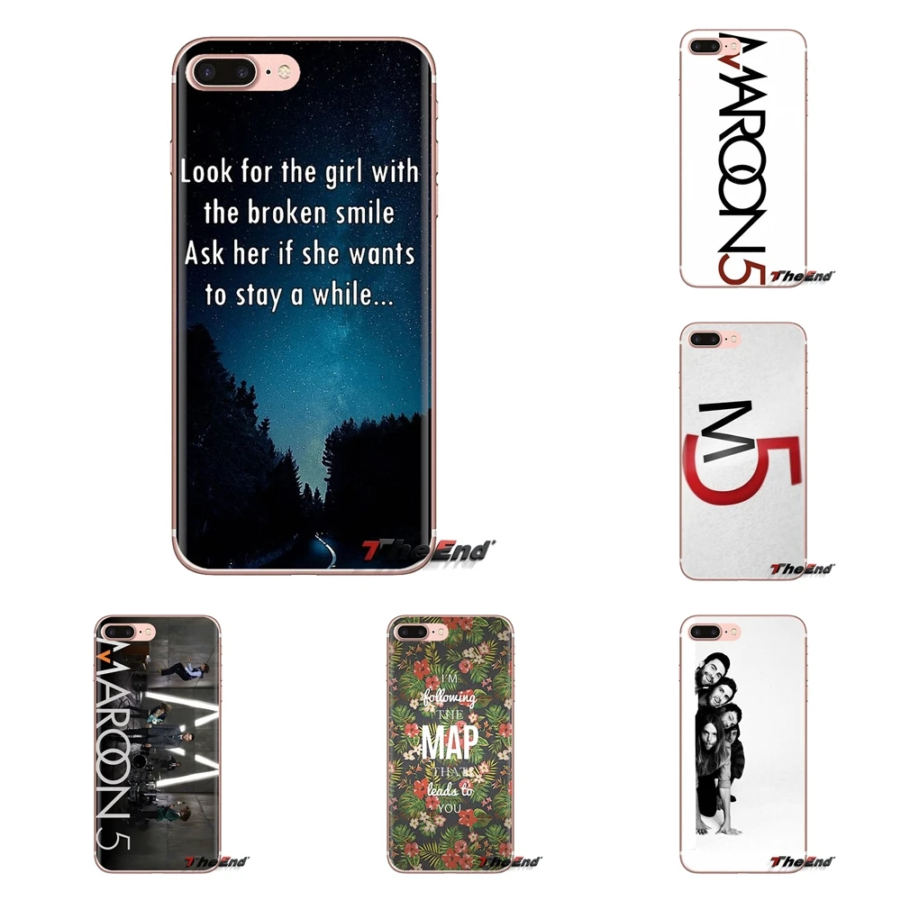 TPU Transparent Cases For Samsung Galaxy J1 J2 J3 J4 J5 J6 J7 J8 Plus 2018 Prime 2015 2016 2017 Maroon 5 Mickey Madden Band adam |