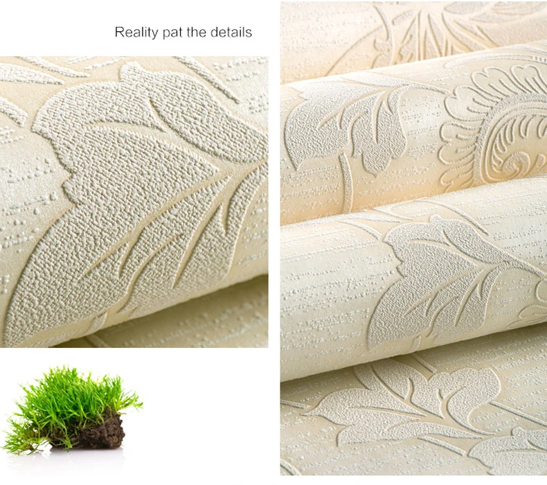 Luxury Italian Silk Fabrics Vintage Decor 3D Floral Wall Paper Flower Wallpaper for Bedroom Home Decor Living Room Wall Paper