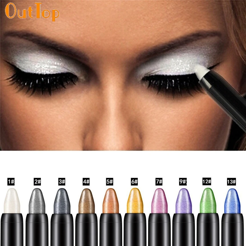 

OutTop Newly Design 1pc Cosmetic Makeup Highlighter Glitter Eye Shadow Pencil Drop Shipping 170307