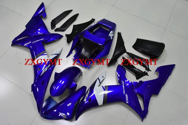 

Fairings for YZF R1 2002 - 2003 Abs Fairing for YAMAHA YZFR1 03 Blue White Body Kits YZF R1 03