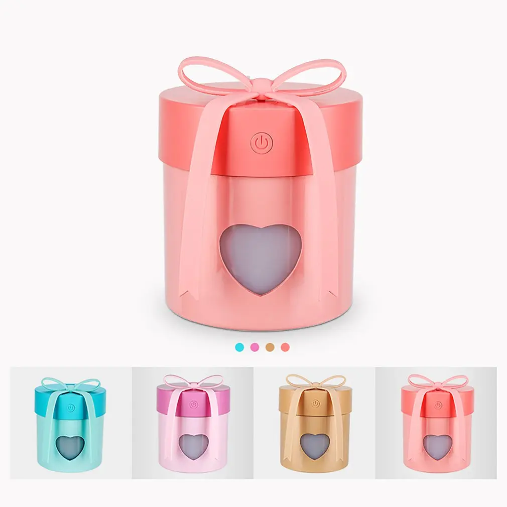 

3-in-1 USB Air Humidifier Essential Oil Diffuser LED Night Lamp Mini Portable Desk Humidifier for Home Office