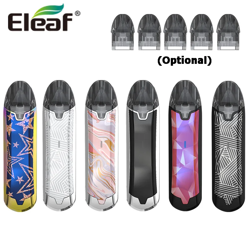 

Eleaf Tance Kit 580mAh Battery 10W No Button Design 2ml Pod 1.2ohm Cartridge Electronic Cigarette Vape Vaporizer VS Tance Max