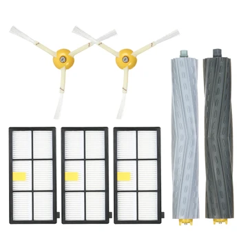 

Robot Vacuum Cleaner Part Pack of 7 Replacement Accessories Kit Debris Extractor Brush/Side Brush/HEPA Filter for iRobot Roomba