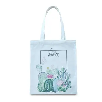 

Cactus Canvas Tote Bag Shoulder Bag Reusable Shopping Bag Handbags