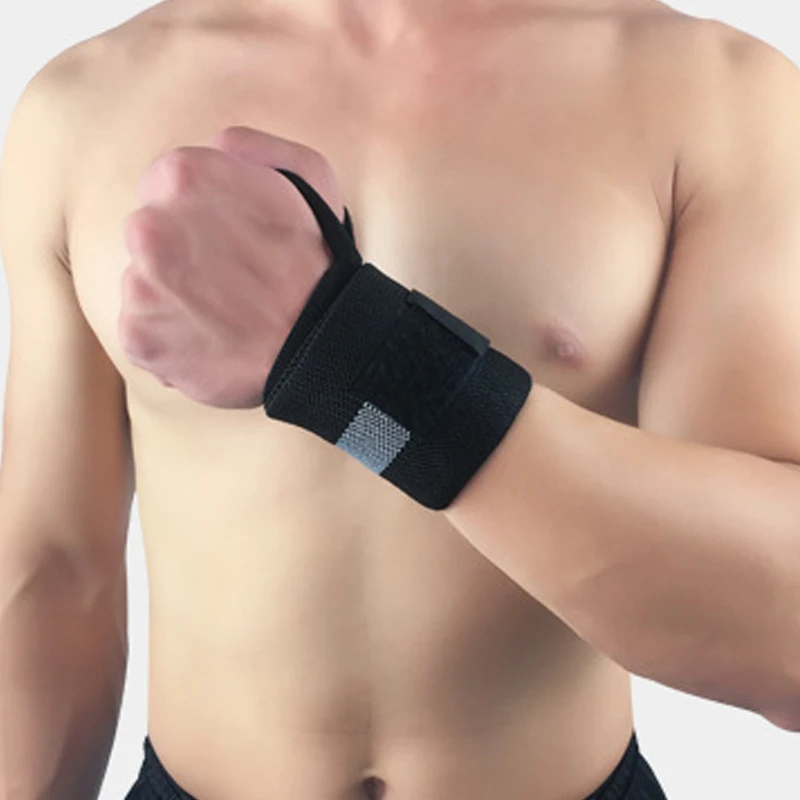 2 Pcs/lot Adjustable Elastic Weightlifting Wristband Wrist Wraps Bandages for Powerlifting Breathable Wrist Support Sport Safety