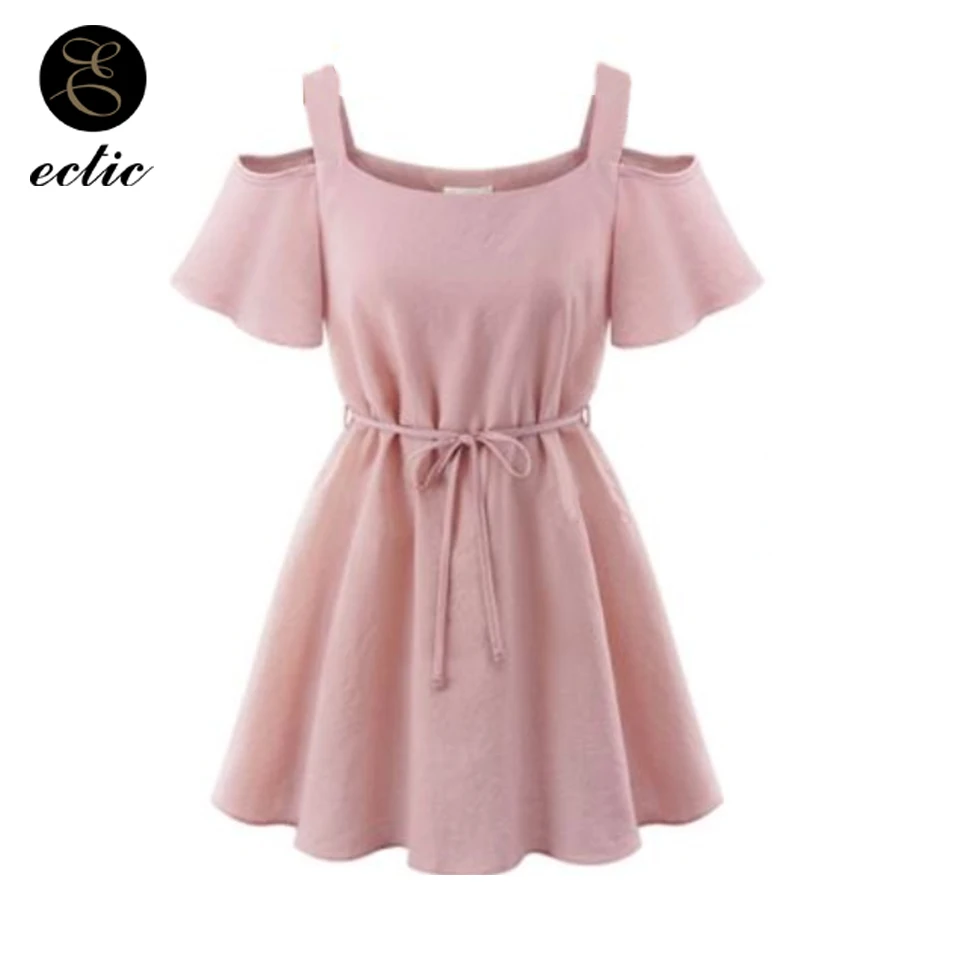 Woman Dresses For Party And Wedding Sukienka Bare Shoulder Dress Cute Kawaii Plus Size Xl 5xl Robe Femme Ete 2018 Vs Pink Kleid