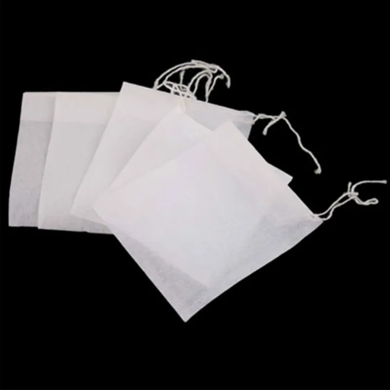 New Arrival 50/100Pcs 6 x 7cm Non-woven Fabrics Disposable Tea Bags Sealed Filter-free Herbal Tea boiled stew Soup Spice Bag