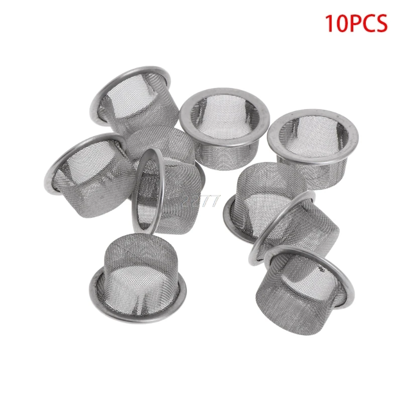 

10Pcs Tobacco Smoking Pipe Metal Filter Screen Steel Mesh Concave Bowl Style A26 dropshipping