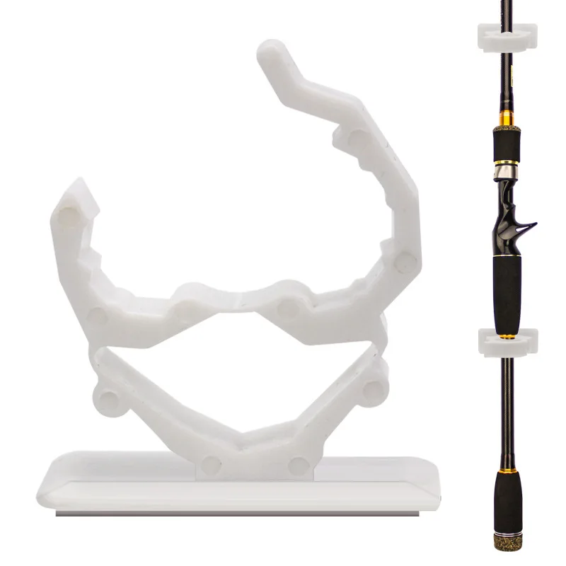 

Fishing Truss Strong Adhesive Lock Fishing Rod Bracket Wall Paste Buckle Self-adhesive Fishing Gear Accessories