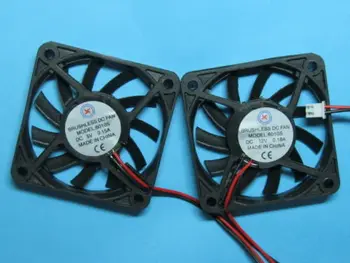 

6 Pcs Brushless DC Cooling Fan 12V 6010S 11 Blades 60x60x10mm 2 Wires