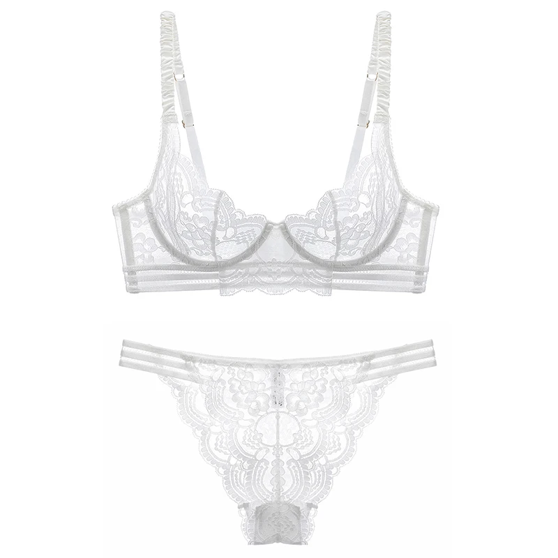 Sexy Mousse hot Lace ultra-thin bra Big Small Girls Summer Thin cup underwear Set Bra Female Sexy Mousse hot Lace ultra-thin bra Big Small Girls Summer Thin cup underwear Set Bra Female