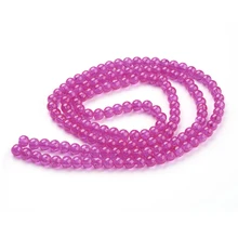 Pandahall 1 tira crackle grânulo redondo contas de vidro moda jóias 6mm buraco 1.3-1.6mm 133 pces/strand grânulos transporte da gota por atacado