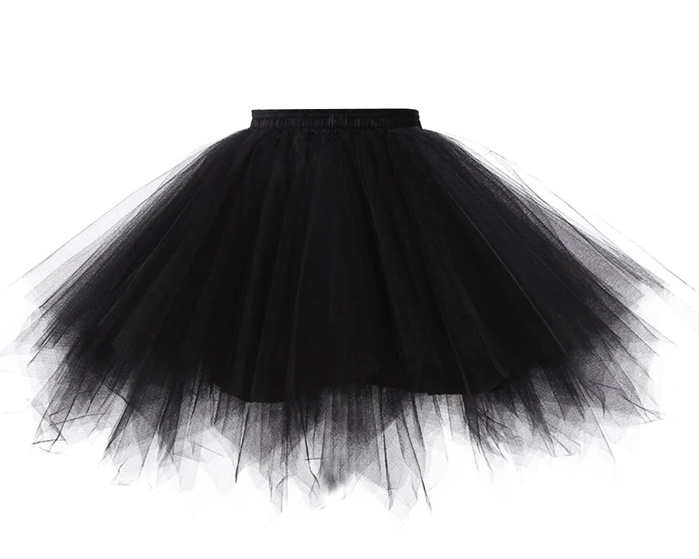 Yncc✬ Femmes Mesh Tulle Jupe Princesse ÉLastique Adulte Courte Tutu Danse Couleur Bonbon éLastique Parties FêTe Danse Adulte Costumes Mini Haute Taille