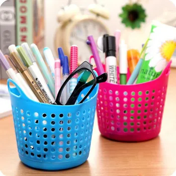 

Coloffice 1PC Pen Holder Home Jewelry Cosmetic Stationery Desk Storage Stationery Holder Box Holder School Office Supplies