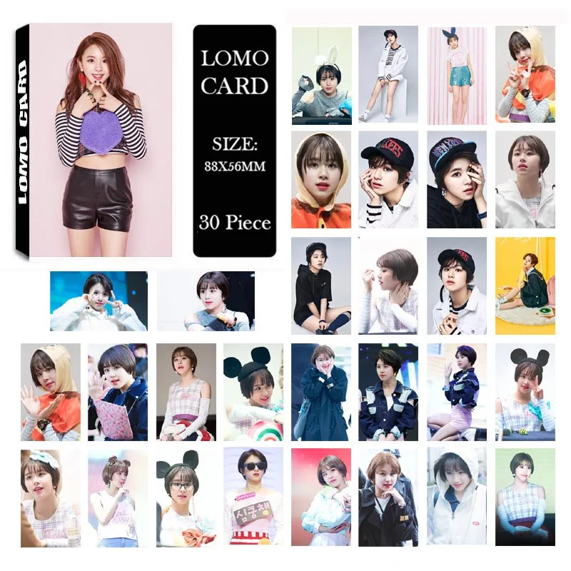 LOMO Cards KPOP TWICE Son Chae Young Album K POP новая мода самодельная бумажная Фотокарта HD|Ювелирная