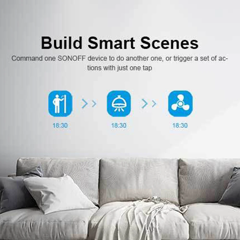 Интеллектуальный выключатель света Sonoff IFan03 AC100 240V 50/60Hz преобразования