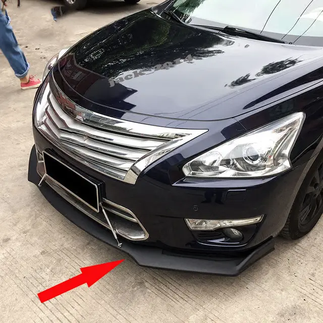 FIT FOR 2013 2015 NISSAN ALTIMA 4 DOOR SEDAN BLACK JDM FRONT LIP BUMPER