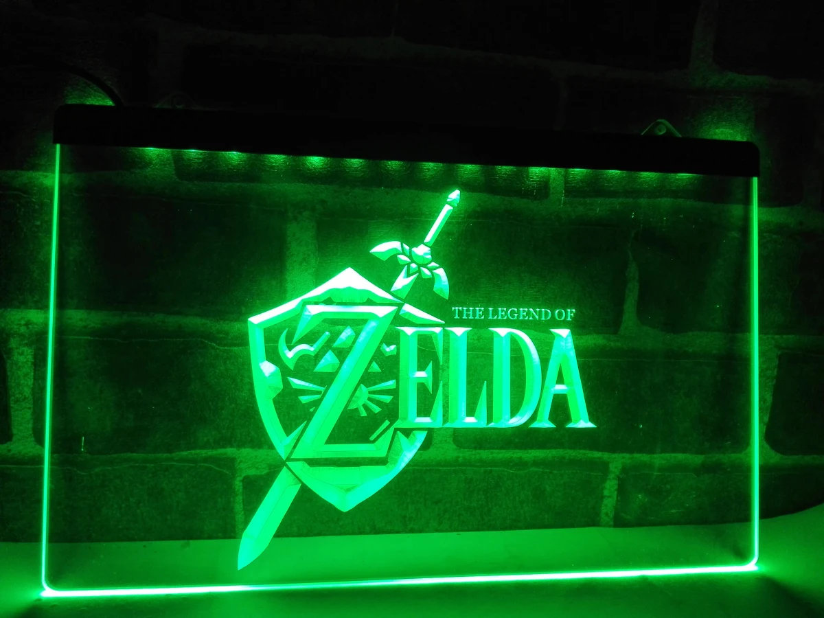 LH040-Legend of Zelda видео игра светодиодный неоновый свет вывеска домашний декор ремесла