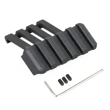 Охотничий 45 градусов Алюминиевый сплав офсетный Вивер рейку быстросъемное крепление для фонарика прицел с шестигранным ключом