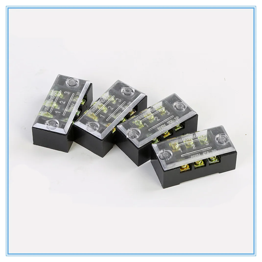 1 шт. двухрядная винтовая Клеммная колодка 600 в 15 а TB 1503|Клеммные колодки| |
