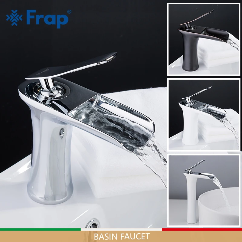 Billige FRAP Becken Armaturen wasserfall wasserhahn becken mischer waschbecken armaturen bad wasserhahn wasserhahn niederschläge mixer torneira tun anheiro