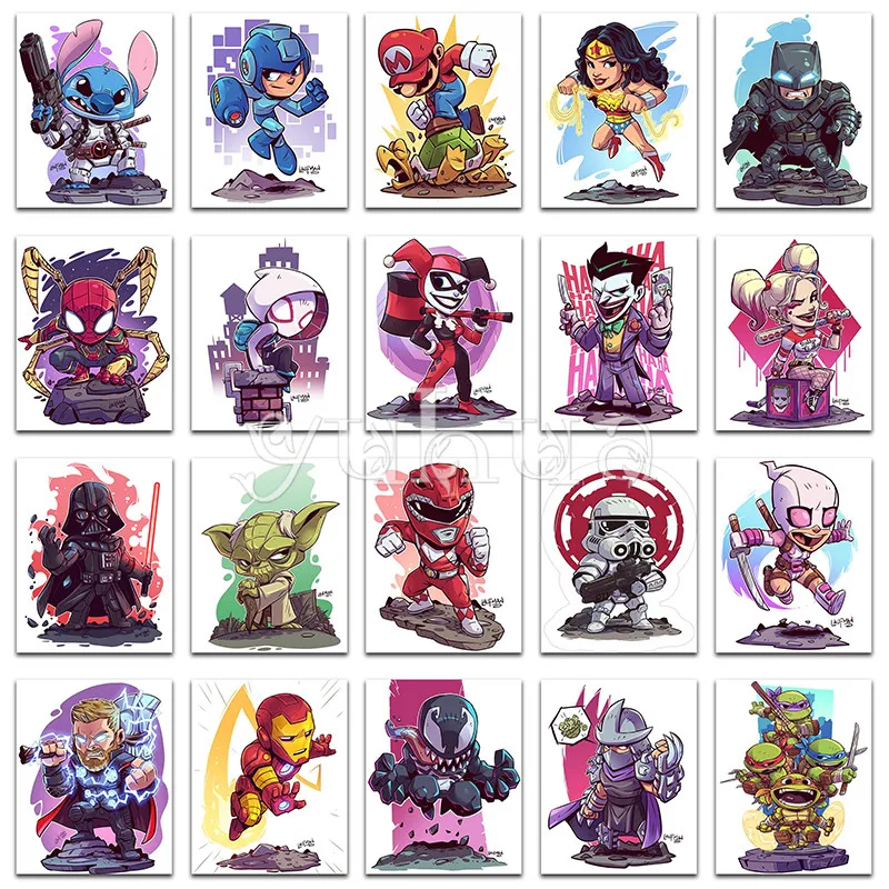 

5D DIY Diamond painting Disney Cartoon Marvel star wars Full Square Diamond embroidery Cross stitch Full Round Diamond mosaic #