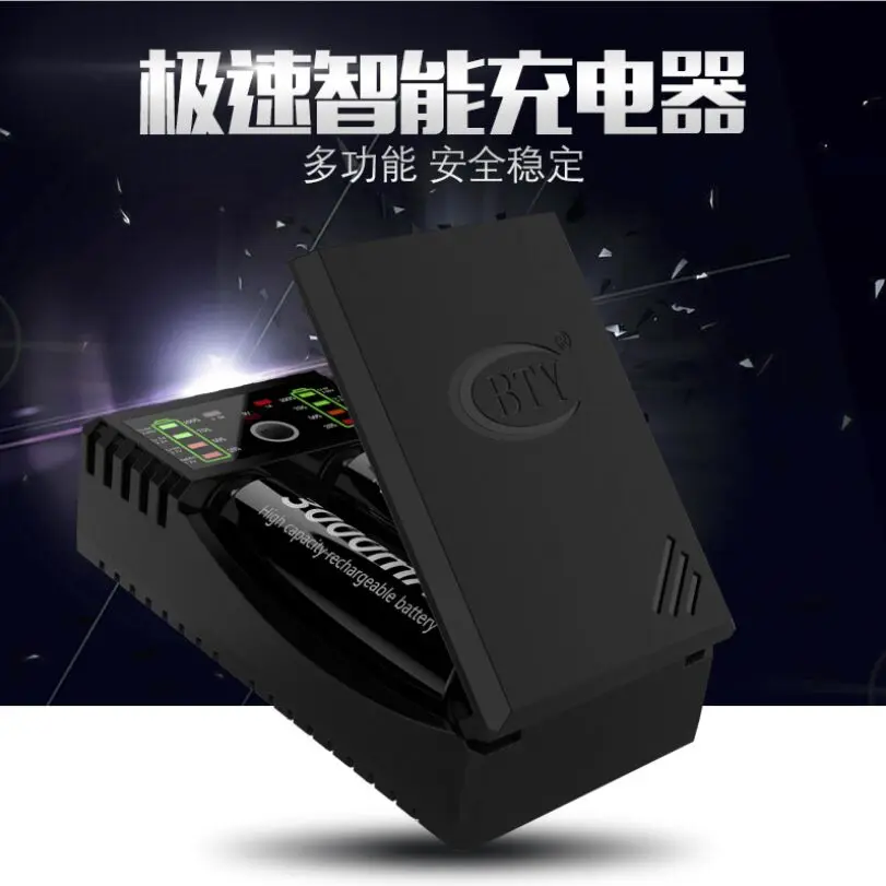 BTY-V 202 батарея питания телефона 18650 зарядное устройство Li-ion 3,7 V Li-fe 3,2 V Ni-MH Smart fast 6F22 9 V AA AAA 16340 14500