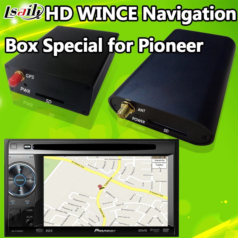 HD 800*480 Pioneer WINCE навигационная коробка специально для пионерского DVD плеера