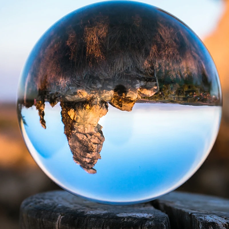 8 см качество lensball Сфера украшения дома аксессуары миниатюрные фигурки фотографии фэн шуй хрустальный шар