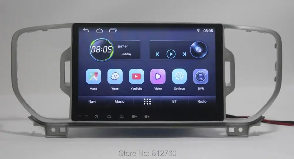 Discount 9 inch 2G RAM android 7.1 for Kia sportage 2016 2017 car dvd gps navigation car radio stereo video audio player bluetooth+canbus 7