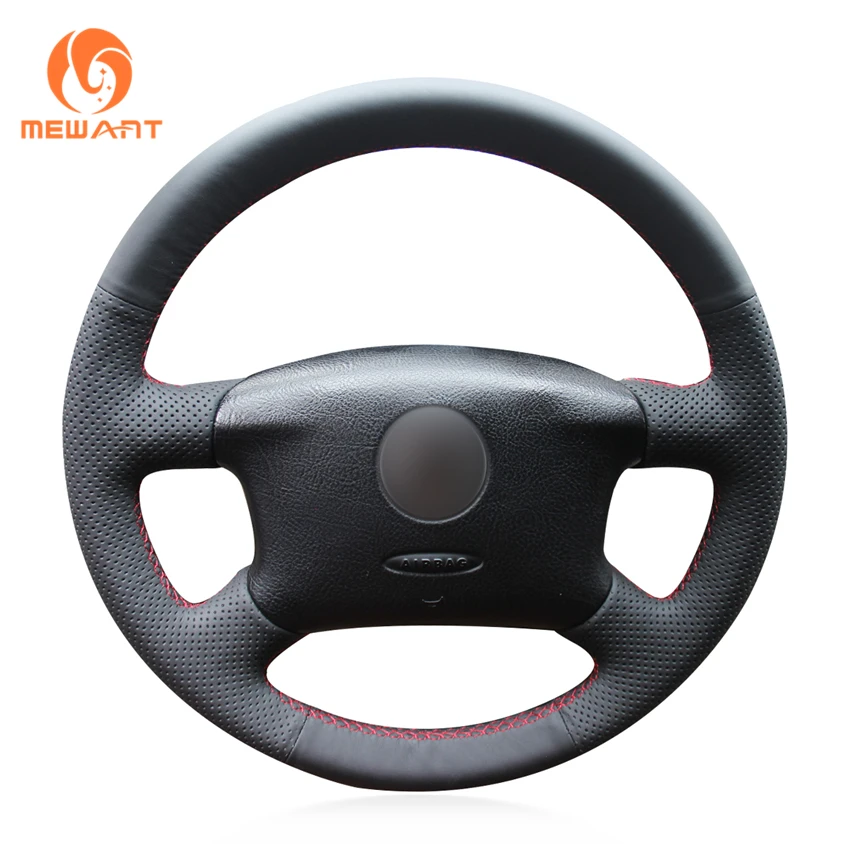 MEWANT Black Artificial Leather Car Steering Wheel Cover for Volkswagen Passat B5 VW Passat B5 VW Golf 4 MEWANT Black Artificial Leather Car Steering Wheel Cover for Volkswagen Passat B5 VW Passat B5 VW Golf 4