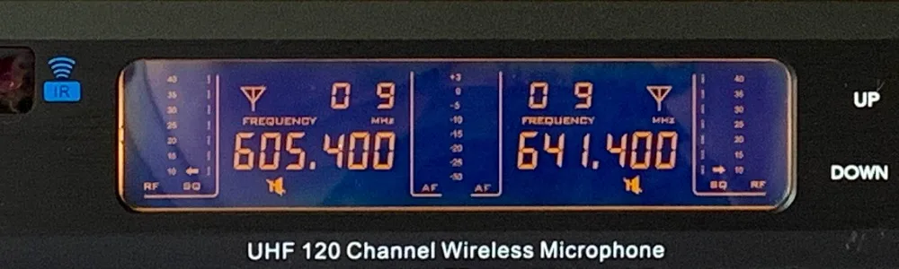 2ch wireless stage ktv handheld mic system