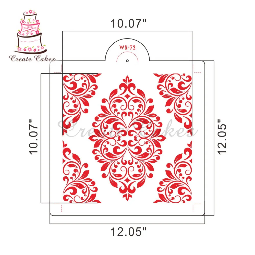 Трафарет для Diy скрапбукинга настенный трафарет пластиковый трафарет для Настенная Наклейка стена Кондитерские инструменты для украшения торта инструмент для украшения