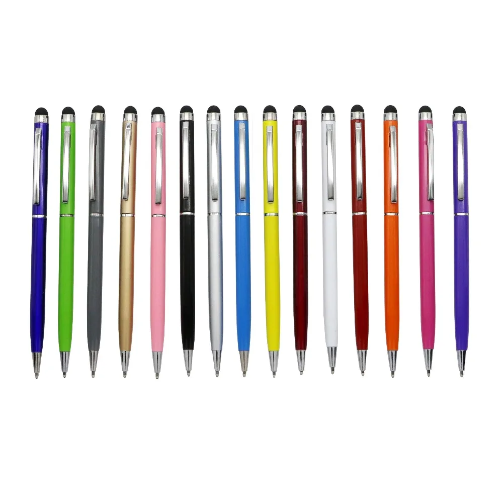 

15 colors Boutique Superfine Ballpoint pen Smooth writing Good handle Touch the screen capacitance Blue refill Ballpoint pen