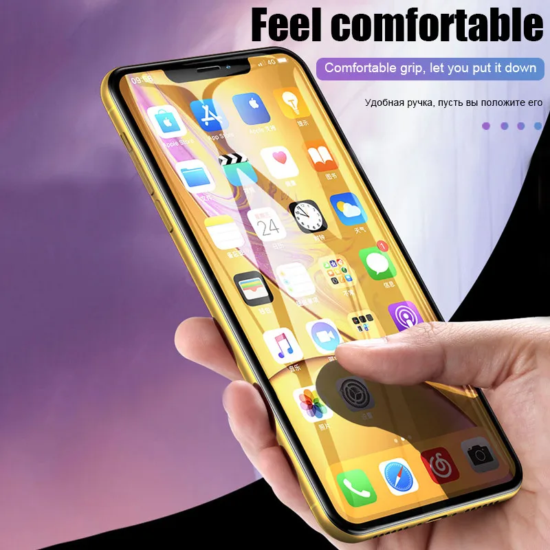 Передняя+ задняя 15D Защитная Гидрогелевая пленка для IPhone XR XS Max X 8 7 6 6s Plus 11 Pro Max защитная пленка полное покрытие