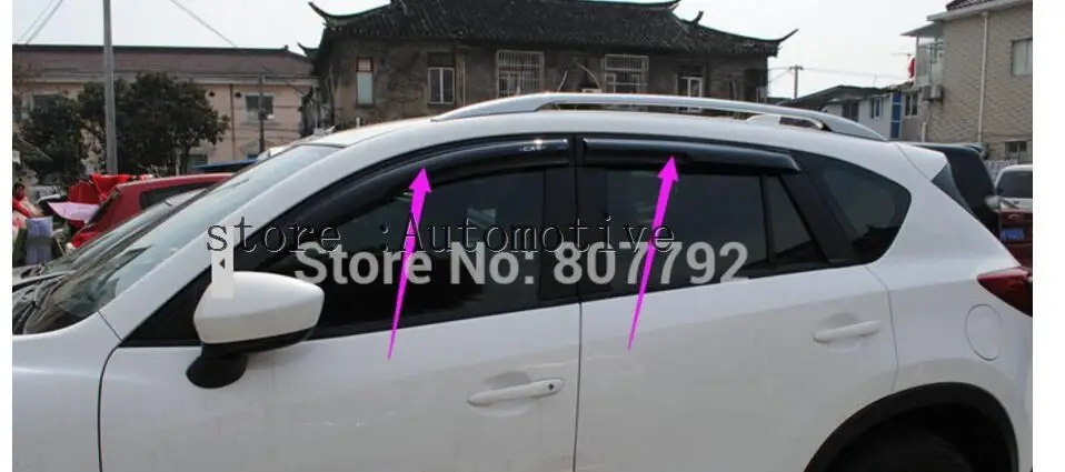 Автомобильная дверь, окно, дождь, защита от солнца, козырек, Weathershields, вентиляционные Планки для Mazda CX-5 cx5 2012 2013 2013