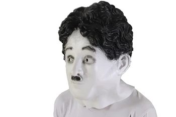 

Chaplin Mask Halloween Cosplay Comedian Full Face Masks Fancy Adults Costume Party Accessory