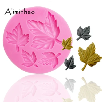 

B0059 Maple leaf shape Cake border decoration Sugarcraft Silicone mould fondant cake decorating tools chocolate molds