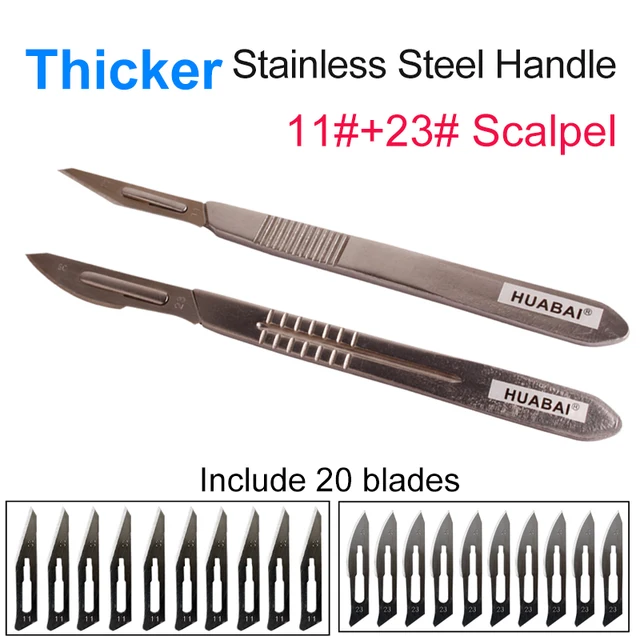 11 23 Scalpel Set Carbon Steel Blades Surgical Knife Blades Carving