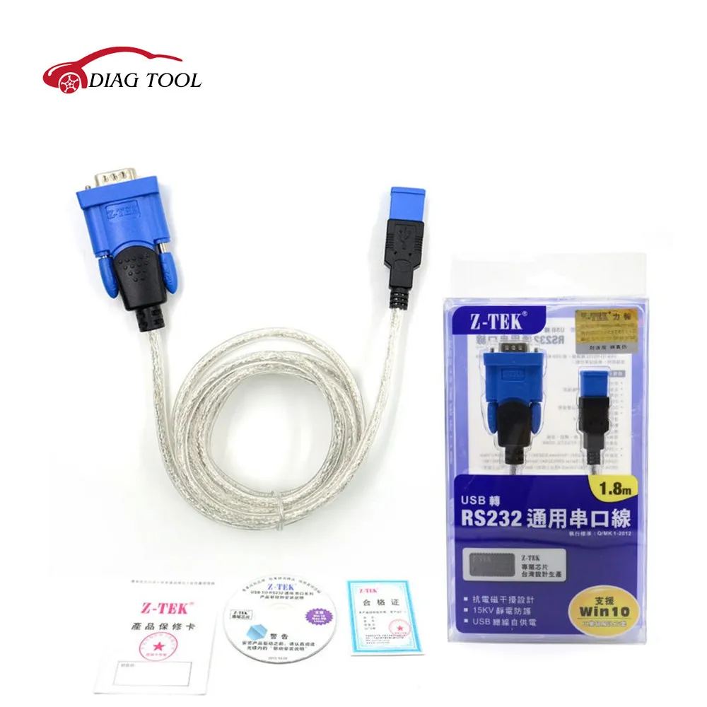 

Z-TEK USB1.1 To RS232 Convert Connector Z-TEK USB Z TEK USB OBD2 Cable and Connector Free Shipping