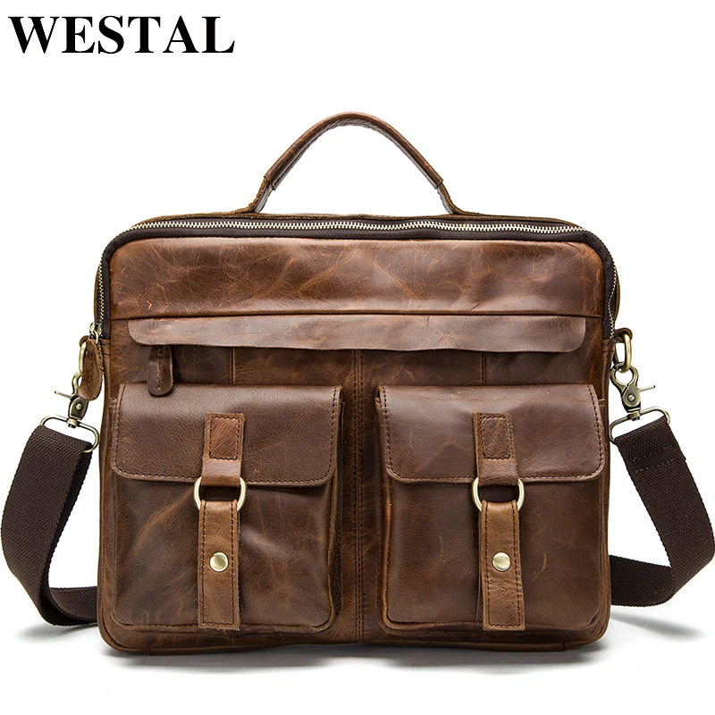 Leather Tote Bags For Work Men's