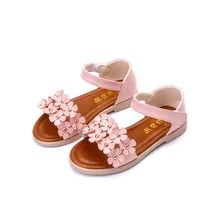 Nouveau 2017 Été Bébé Filles Sandales Usage Infantile Fleurs Sandales Enfants Plage Chaussures Fond Mou Femmes enfants de princesse sandales