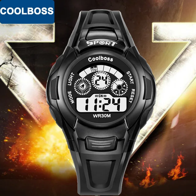 COOLBOSS Electronic Sport Student Children Watch Kids Watches Boys Girls Wristwa COOLBOSS Electronic Sport Student Children Watch Kids Watches Boys Girls Wristwa